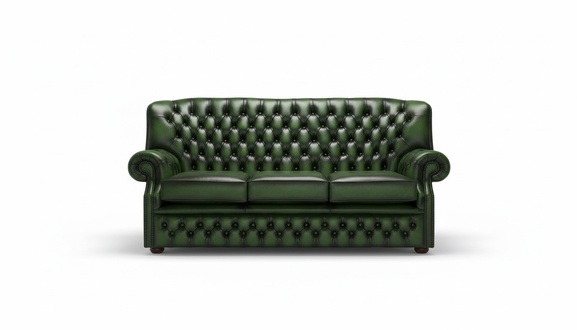 3 Sitzer Antik Grüne Leder Neu Couchen Sofa Polster Sofas Garnitur