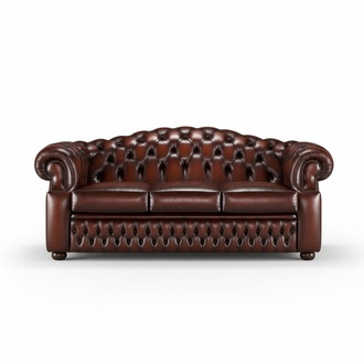 3 Sitzer Chesterfield Ledersofa Wohnzimmer Designer Couchen Polster Sofa