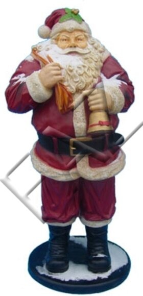 Design Statuen Weihnachtsmann mit Lampe Laden Statue Skulptur Figuren