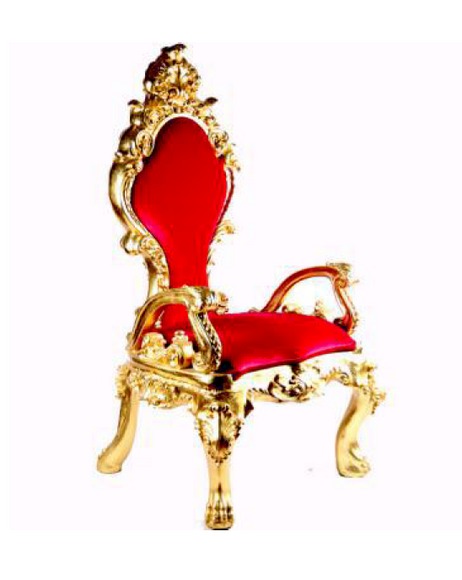 Thron Sessel Königlicher Polster Chesterfield Samt 1 Sitzer Antik Stil Stühle