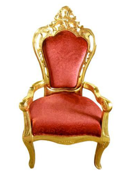 Stuhl Thron Sessel Set Esszimmer Designer Holz Antik Stil Barock Rokoko Sofort