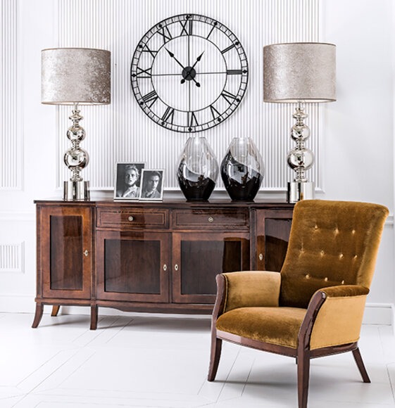 XXL Sideboard Anrichte Kommode Wohnzimmer Schrank Holz Antik Stil Design