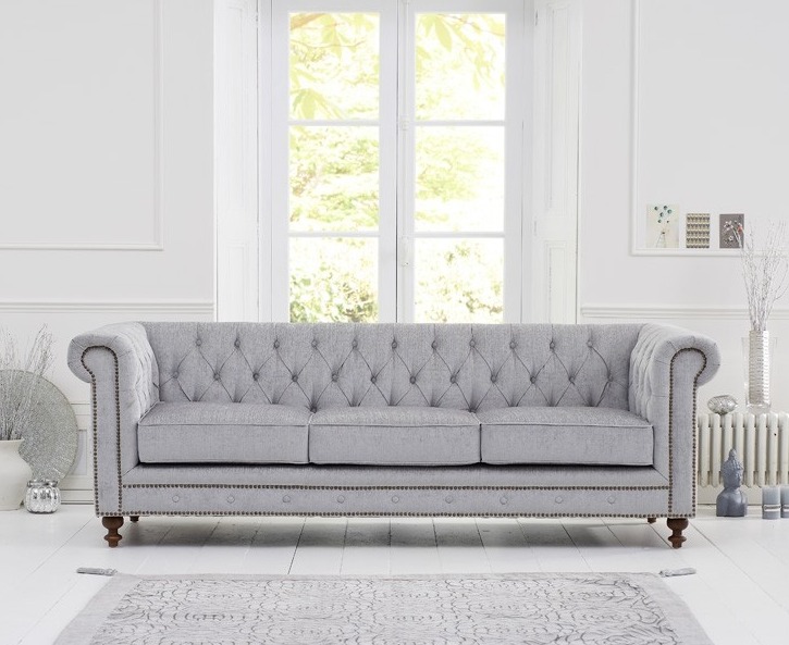 Chesterfield Sofa Couch Polster Stoff Leder Couchen Polster Garnitur