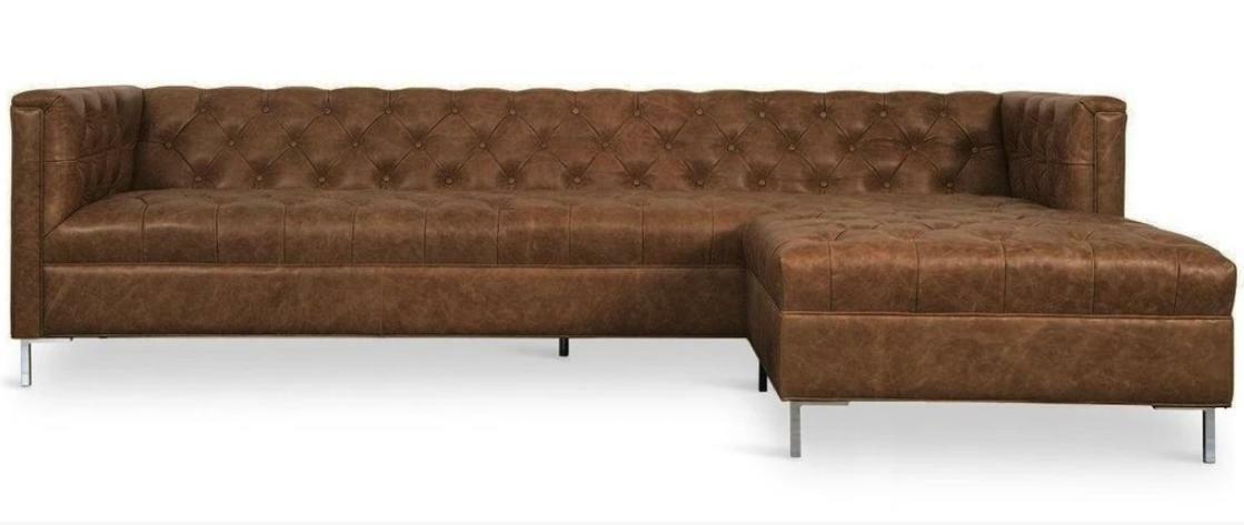 Braune Eckcouch Western Stil Eckgarnitur Ecksofa Eckcouch Garnitur Braun Sofort