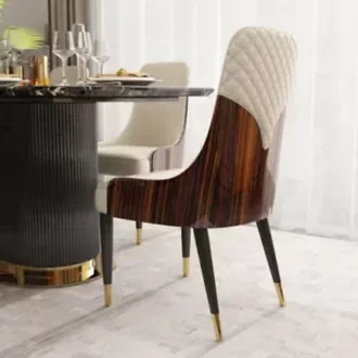 Moderne Holz Stühle Club Luxus Stoff Design Stuhl Lehnstuhl Sessel Polster Neu