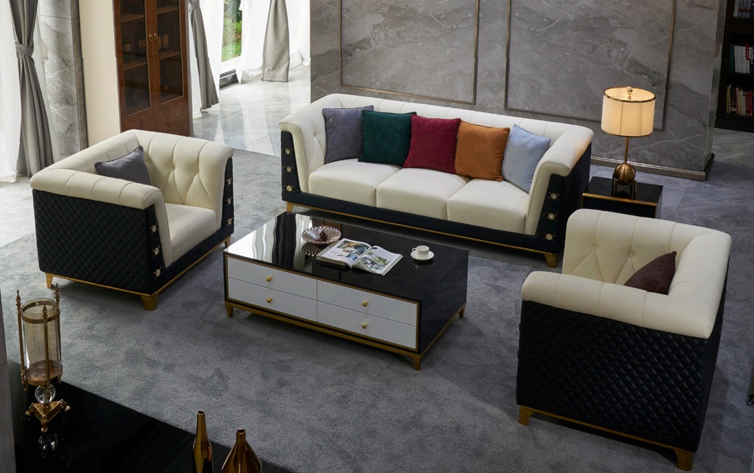 Sofagarnitur Leder Couch Garnituren Design Modern Sofa 3+2+1