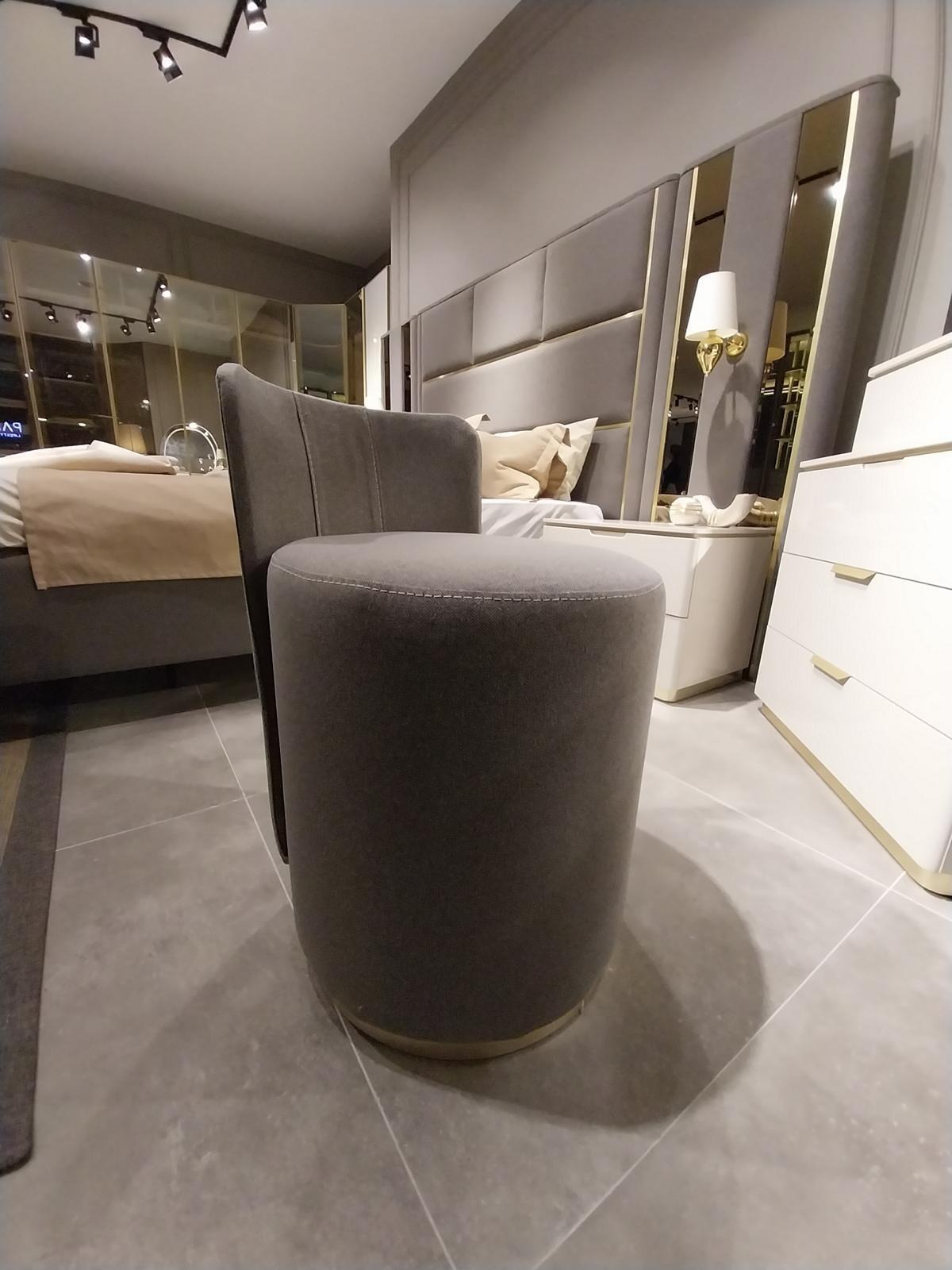 Rund Hocker Design Holz Möbel Luxus Wohnzimmer Design Fußhocker JV Möbel Neu