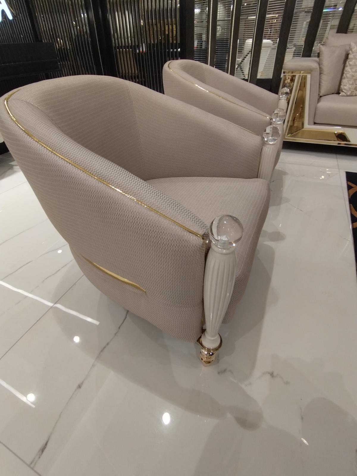 Sessel Polster Sitzer Design Couch Relax Stoff Modernes