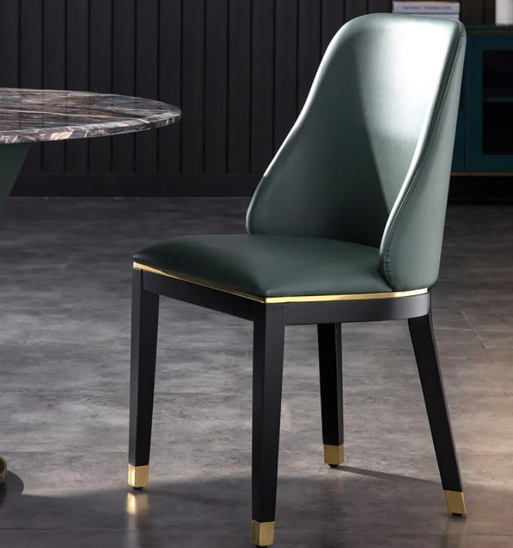 Stuhl Stühle Design Lehnstuhl Holz Polster Klassische Echtholz Esszimmer Möbel