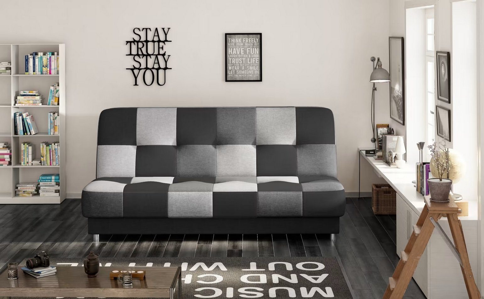 Design Sofa Holz Sofa Stoff Couch Textil Polster Sitz Sofas Couchen Sofort
