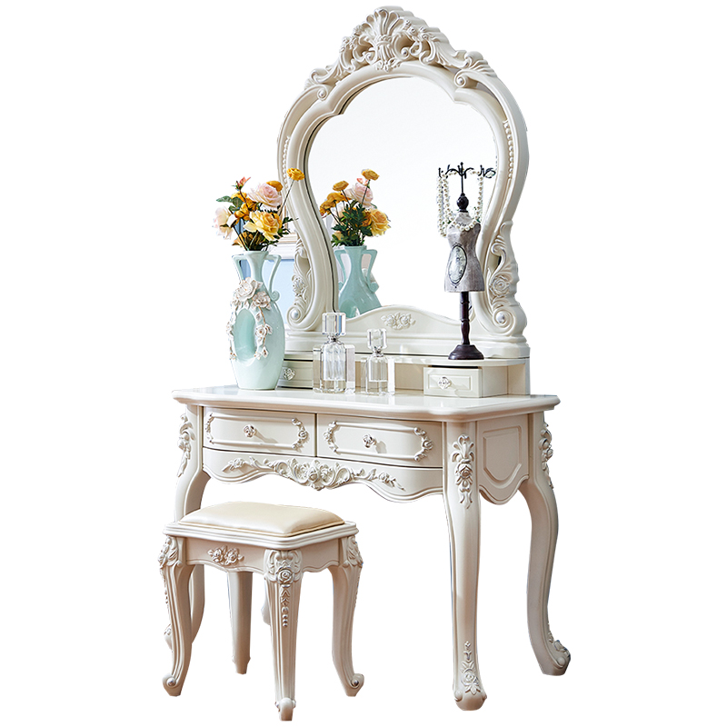 Schminktisch Hocker Spiegel Frisier Tisch Schminkspiegel Make Up Kommode Sofort