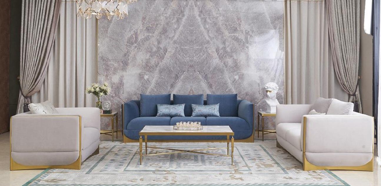 Design Sofa Couchen Couch Modern Luxus Sofagarnitur 321 Sitzer Set Neu Polster