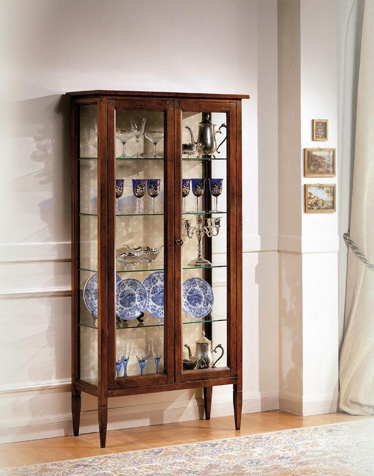 Wohnzimmer Anrichte Glas Schrank Vitrine Esszimmer Anrichte Holz Möbel