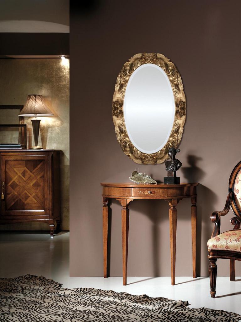 Konsolen Tisch Kommode mit Spiegel Möbel Set Konsole 2tlg. Made in Italy