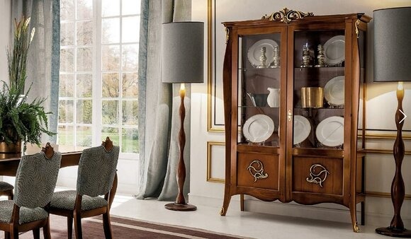 Vitrine Glas Schrank Kommode Schränke Italien Möbel