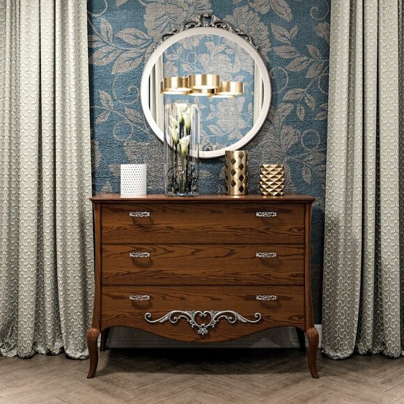 Kommode Schrank Sideboard Italienische Möbel Echtes Holz Kommoden Neu