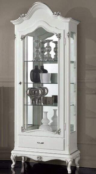 Vitrinen Glas Schrank Italienische Möbel Vitrine Wohnzimmer Anrichte Schränke
