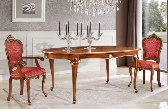 Esszimmer Set Essgruppe Klassischer Echt Holz 3tlg Set Stuhl Garnitur 2x Stühle