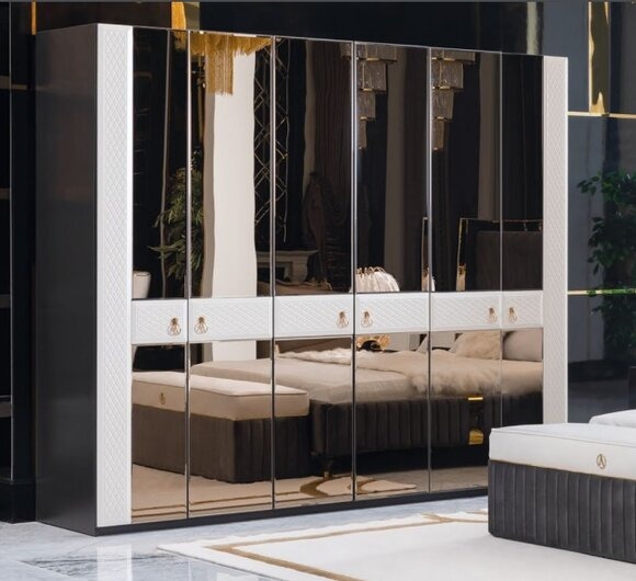 Schlafzimmer Schrank Holz Möbel Italienischer Stil Schränke Kleiderschrank Neu
