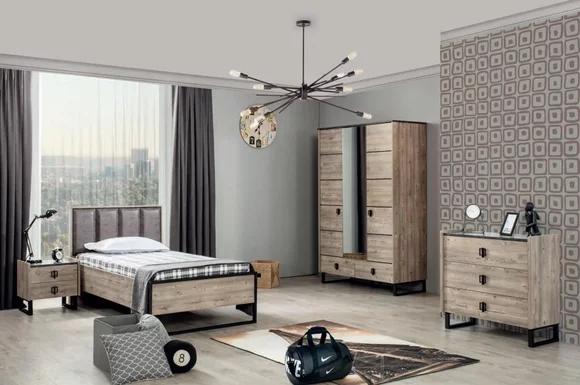 Kinderzimmer Set Kinderbett Nachttisch Kleiderschrank Kommode Schlafzimmer