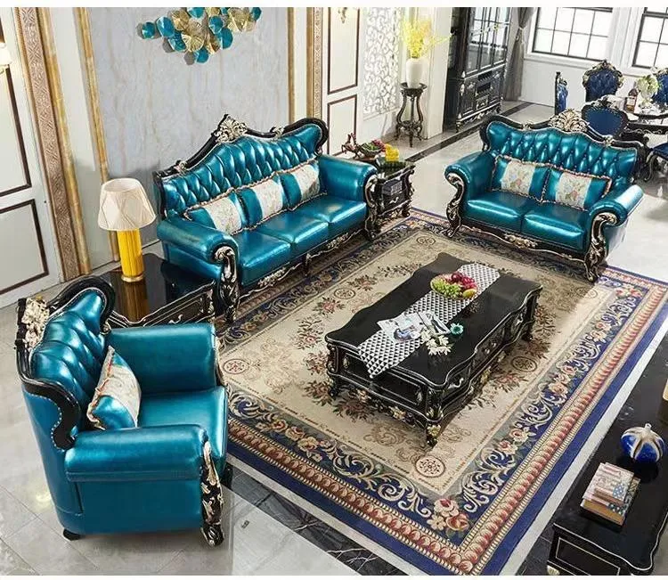 Sofagarnitur 3+2+1 Sitzer Set Design Sofas Polster Lederfaserstoff