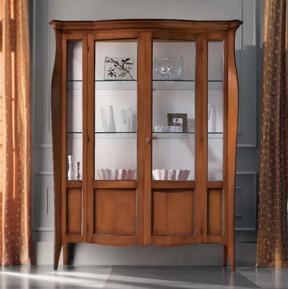 Vitrine Schränke Vitrinen Schrank Holz Wohnzimmer Klassischе Anrichte