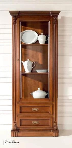 Vitrine Schränke Vitrinen Schrank Wohnzimmer Klassischе Barock Braun