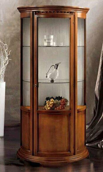 Luxus Holz Vitrine Design Anrichte Schränke Braun Italienische Möbel