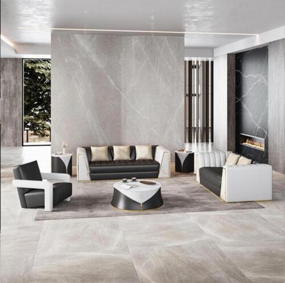 Moderner Fünfsitzer Luxus Wohnzimmer Sofa Chesterfield Design Couch
