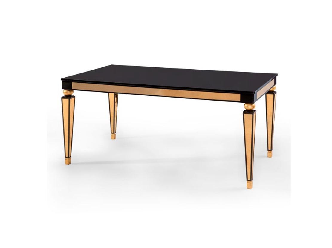 Schwarz-Goldener Couchtisch Wohnzimmer Ablagetisch Stil Designer Möbel