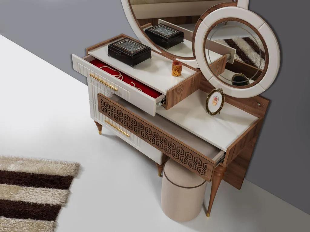 Schlafzimmer Set Kommode Mit Spiegel Garnitur Holz Gruppe Möbel