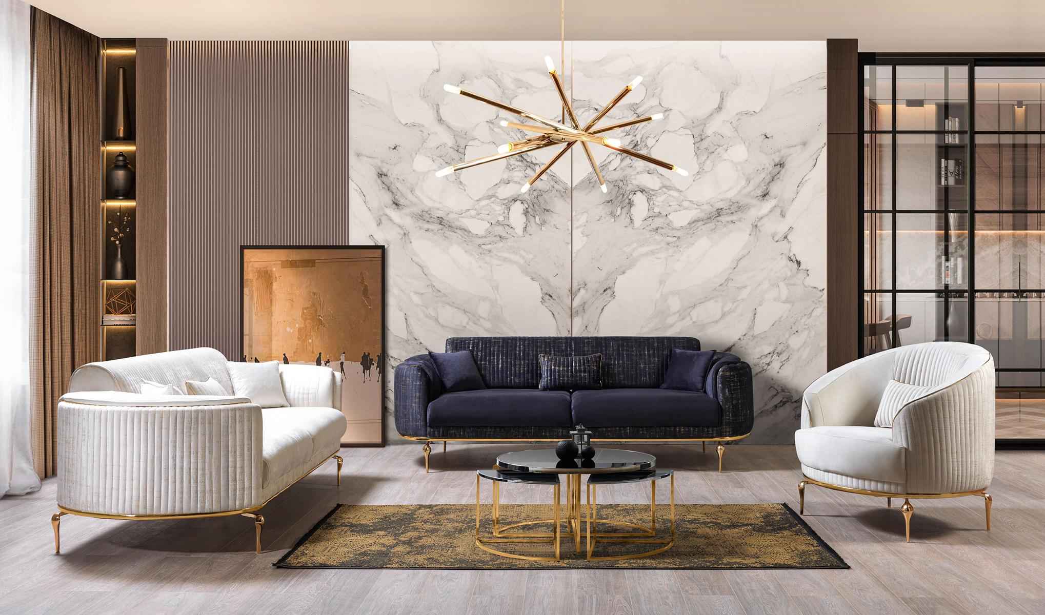 Sofagarnitur 331 Sitz Moderne Couch Sofa Sessel Sofas Luxus Set 3tlg