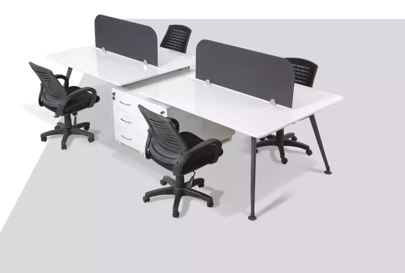 Großer Arbeitsplatz Bürotisch Schreibtische Moderne Büroeinrichtung Stil