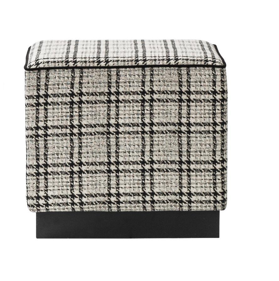 Moderner Hocker Polstermöbel Grau Ottoman Fußhocker Luxus Möbel Brandneu