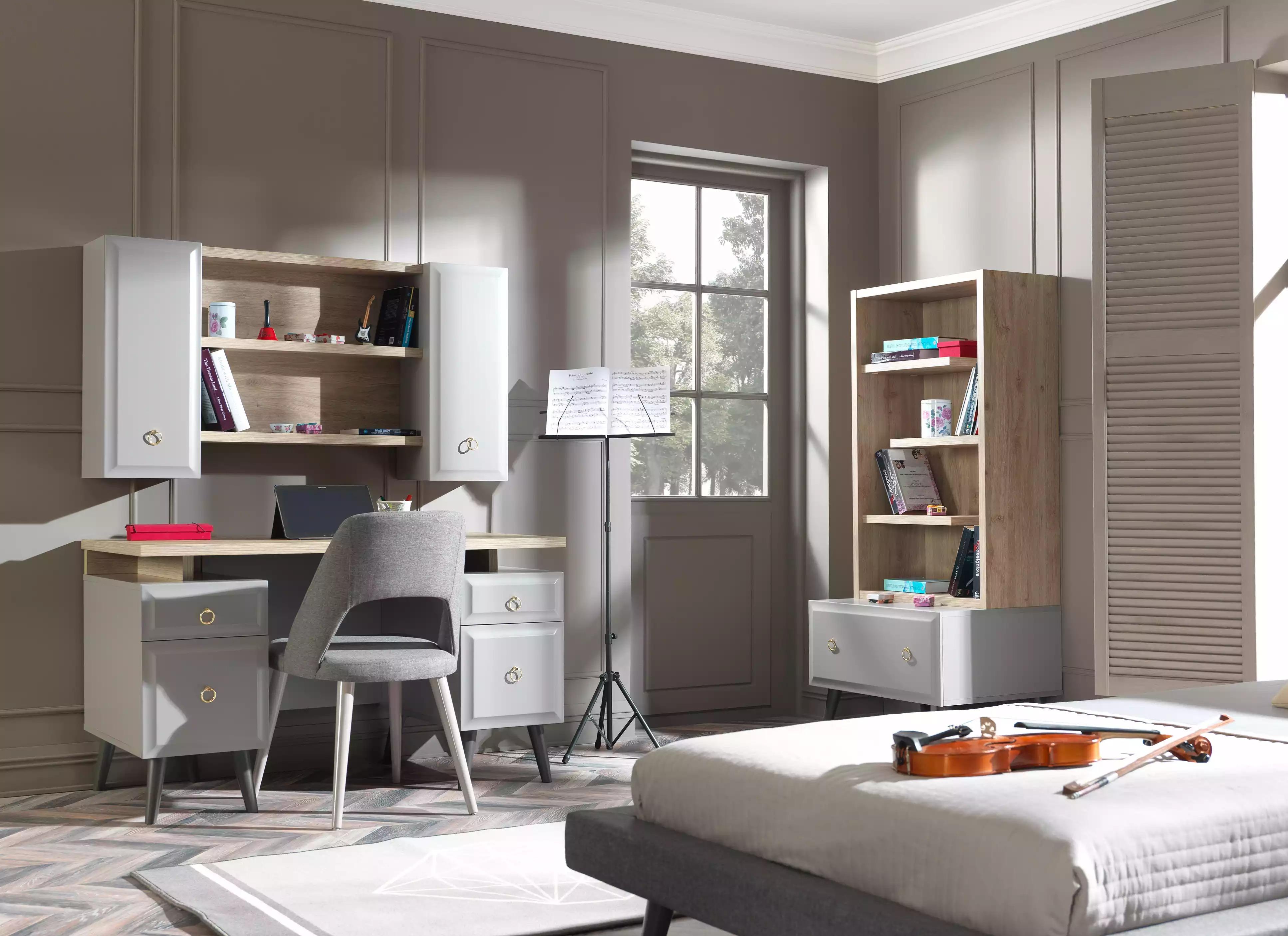 Garnitur Kommode mit Spiegel Set Schrank Holz Weiß Kommoden Design