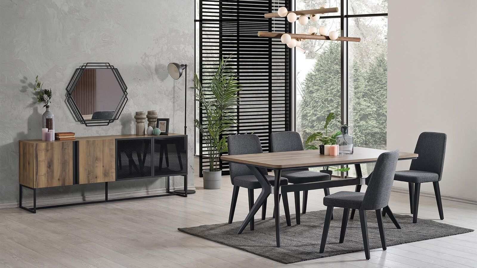 Luxus Essgruppe Esszimmer Esstisch Set 9tlg Esszimmer Braun Holz Tisch