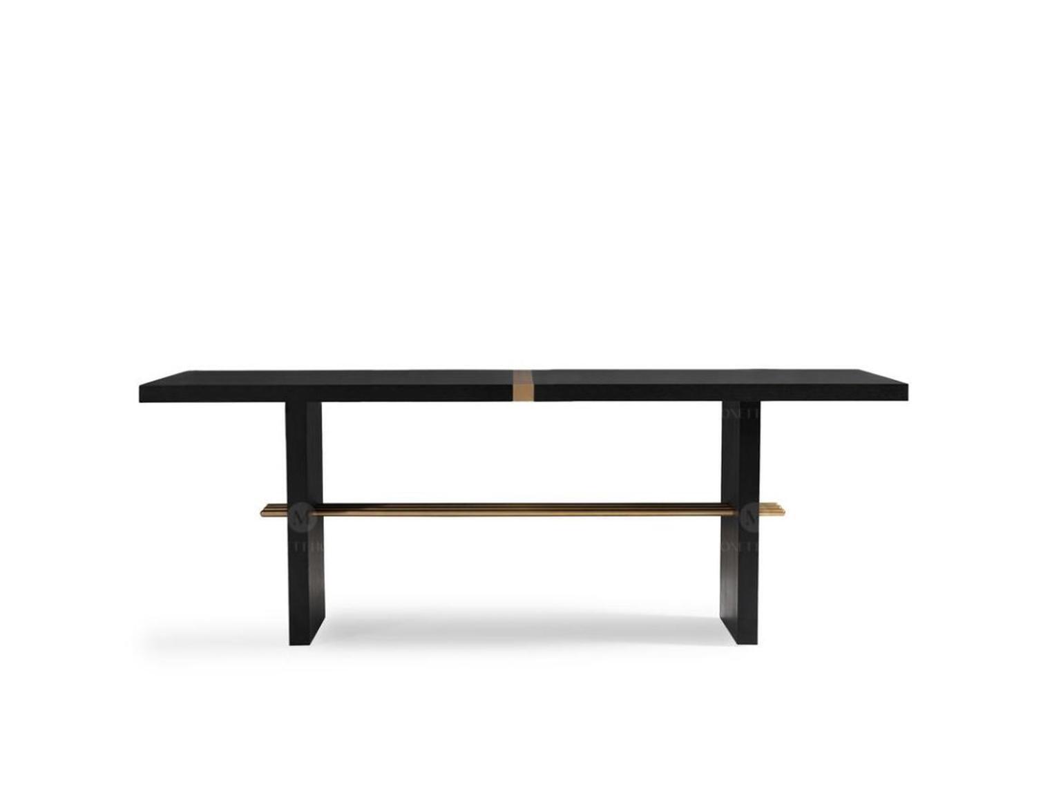 Esstisch Esszimmertisch Tisch Esszimmer Holz Schwarz Esszimmermöbel