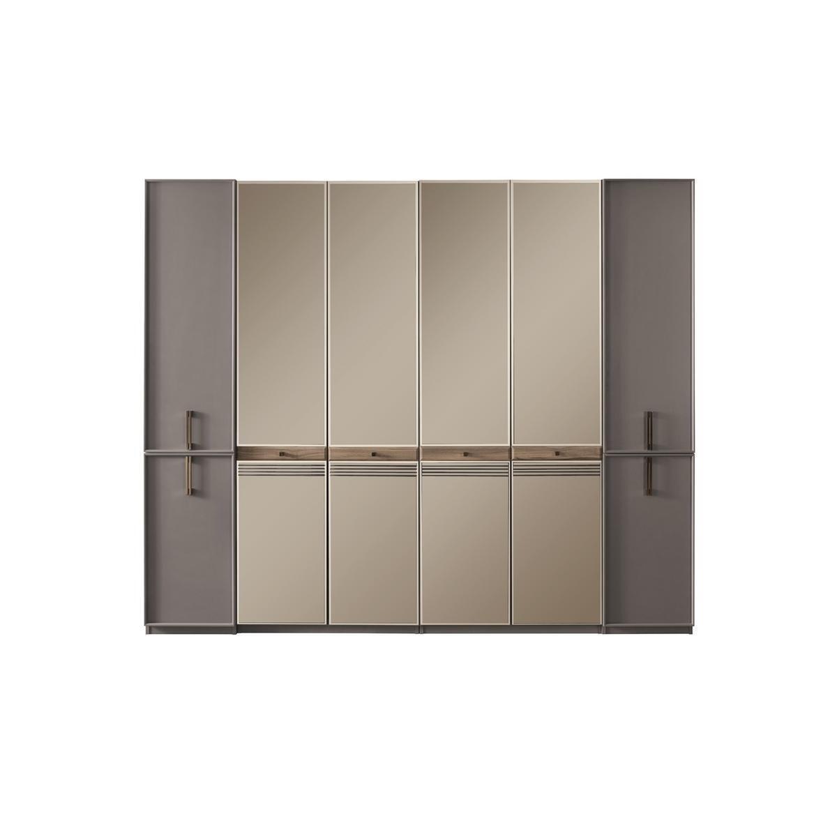 Kleiderschrank Schrank Holzschrank Holz Grau Schlafzimmerschrank