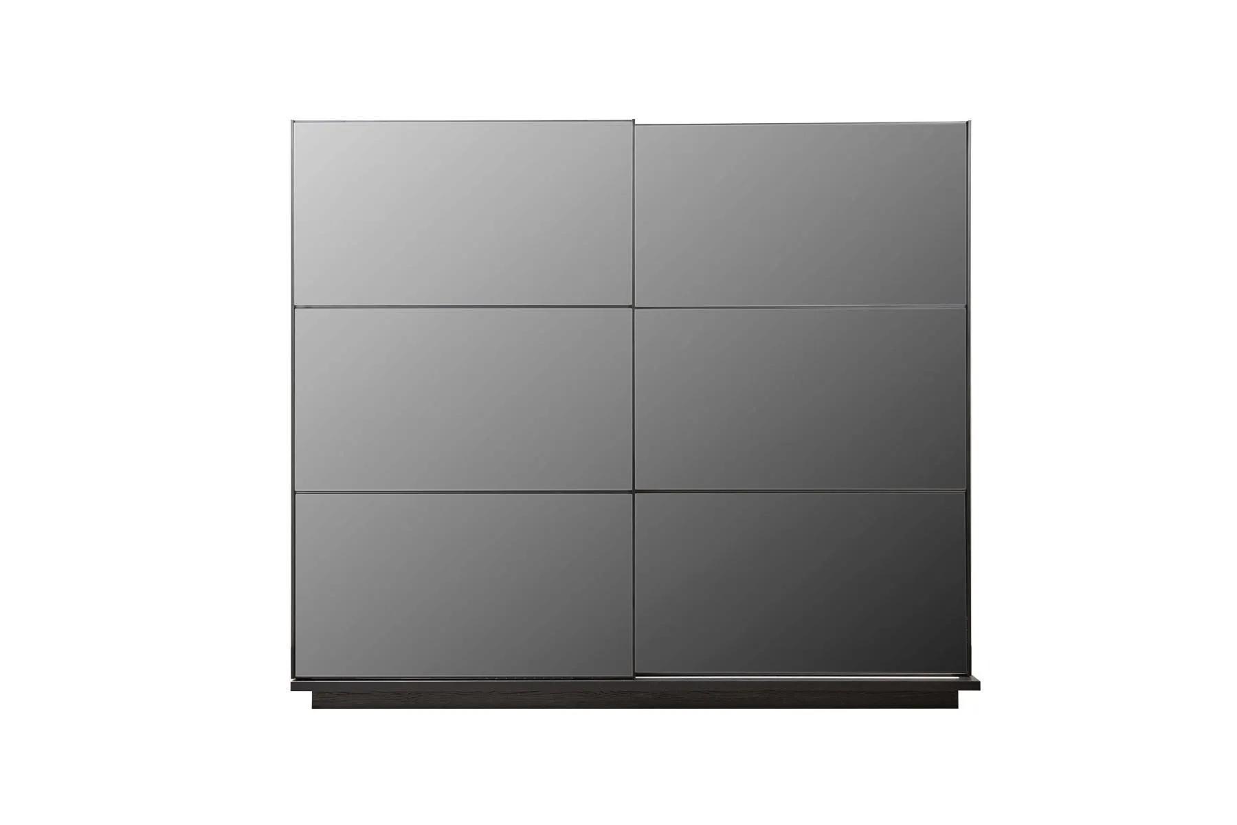 Schwarzer Kleiderschrank Schlafzimmer Moderner Holz Garderobenschrank