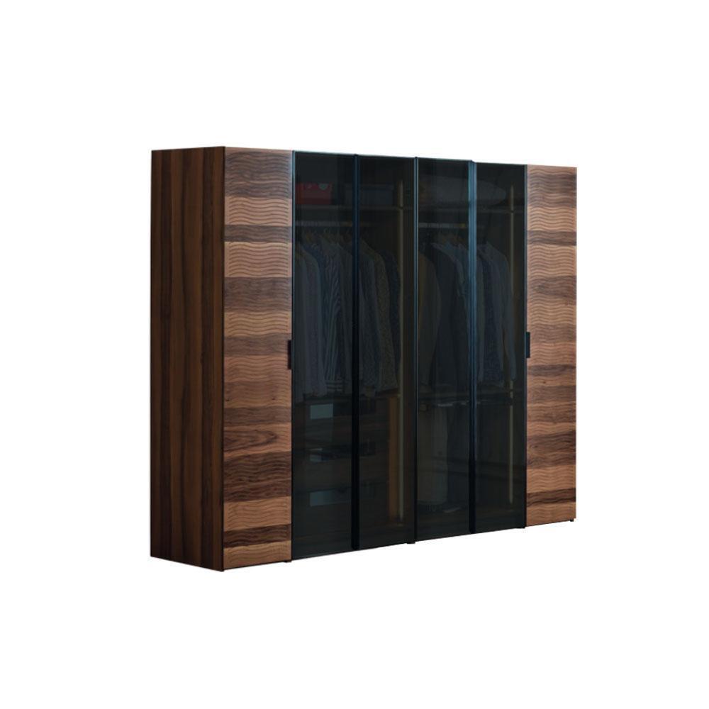 Moderner Schlafzimmer Kleiderschrank Designer Glas Schrank Luxus Möbel