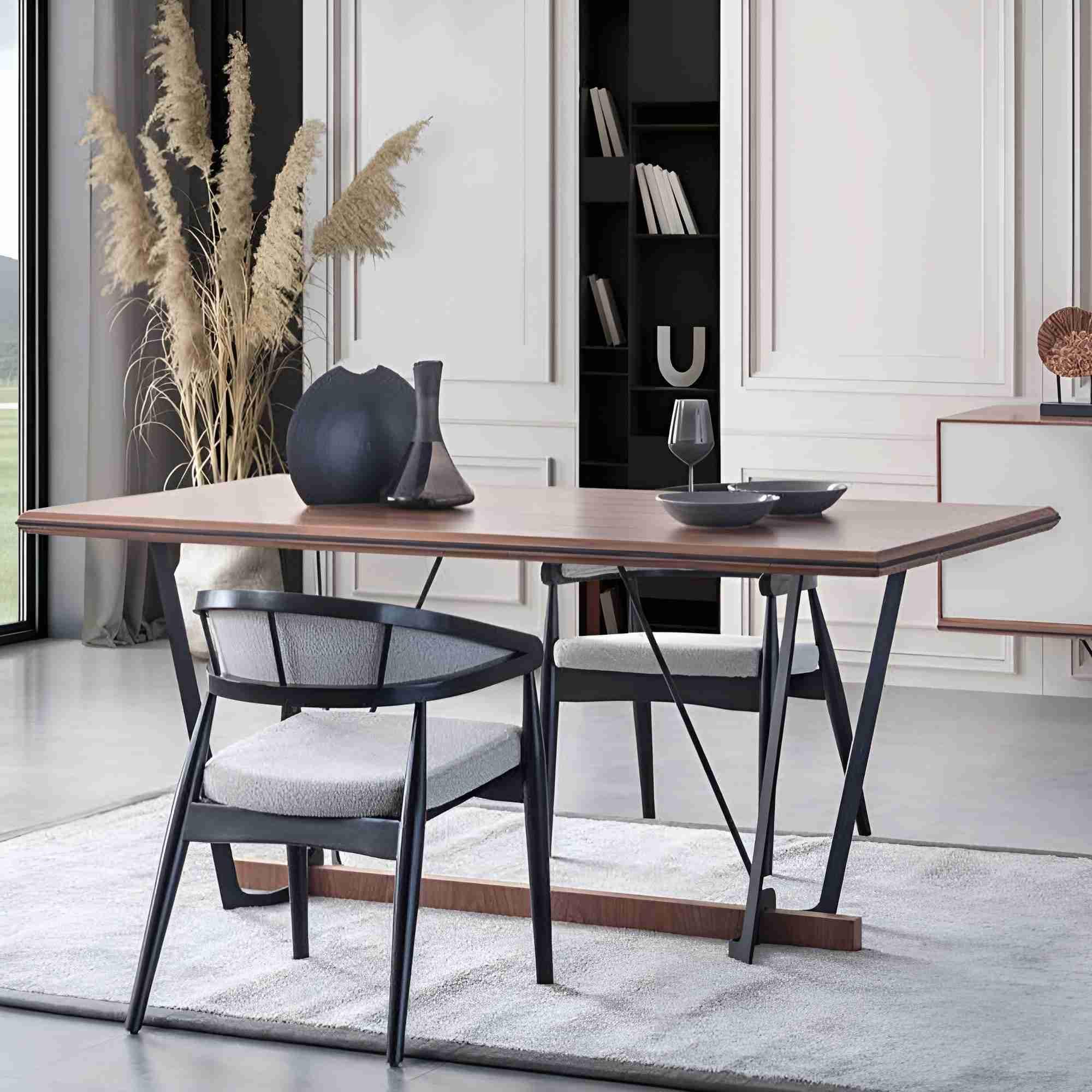 Esszimmertisch Holztisch Esstisch Tisch Esszimmer Braun Holz 180 cm