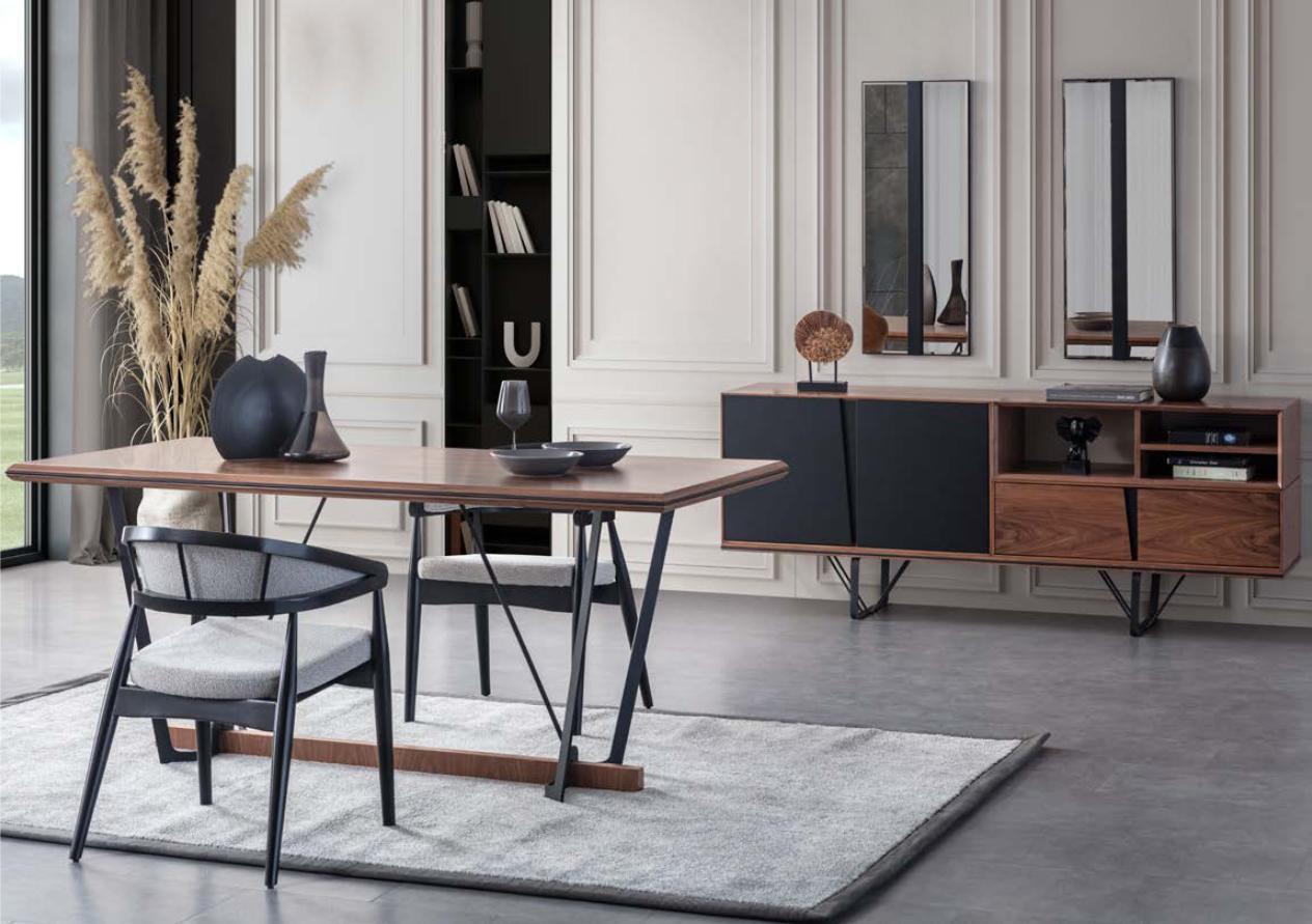 Essecke Esszimmer Esstisch Set 2tlg Anrichte Esszimmertisch Braun Holz