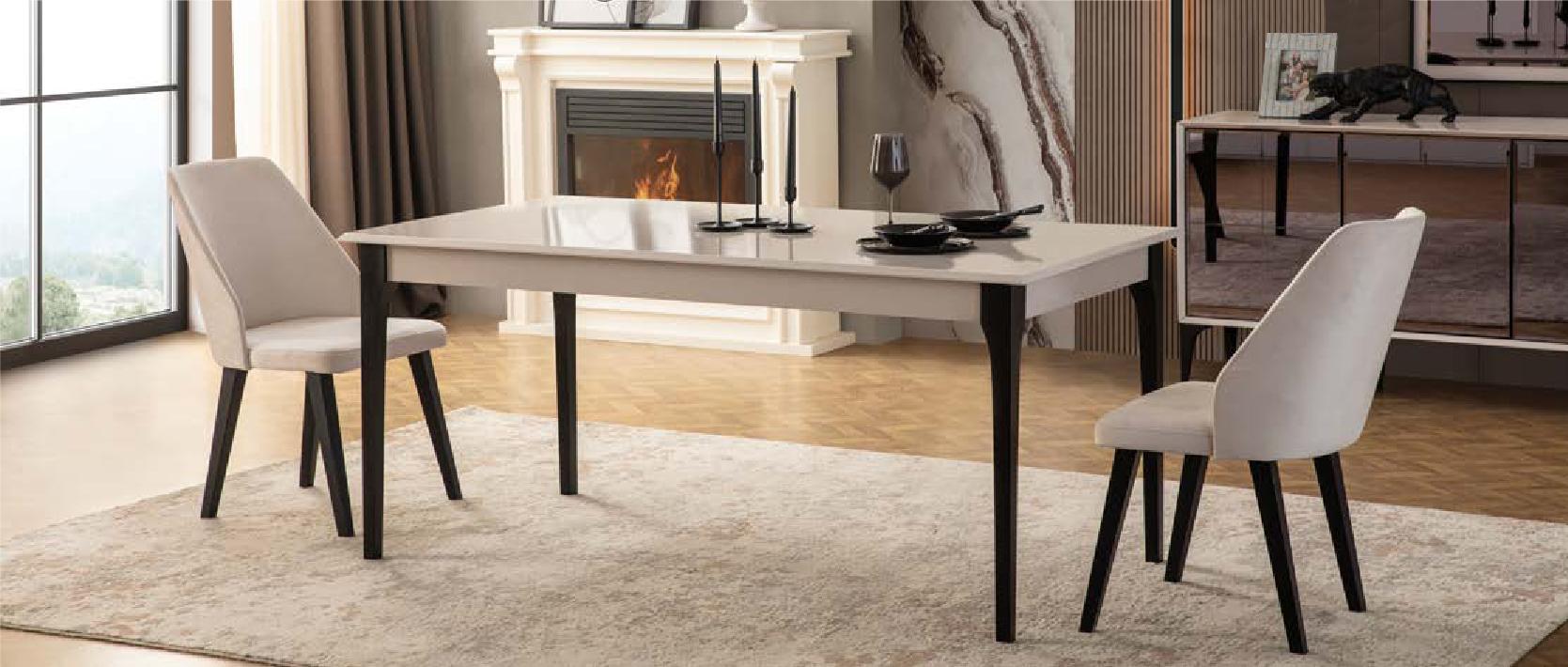 Esszimmertisch Esstisch Tisch Esszimmer Möbel Essecke Holz Weiß