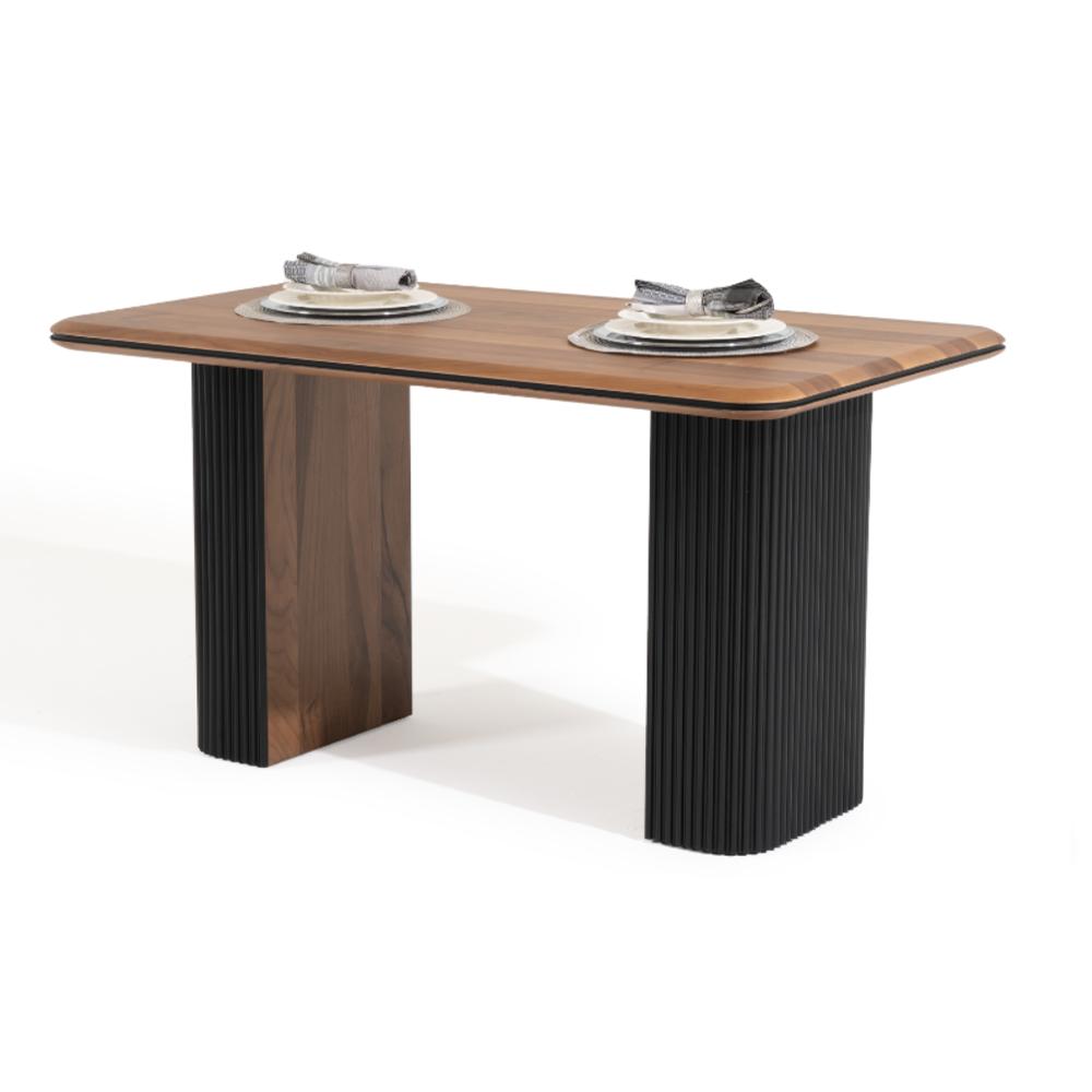 Holztisch Esszimmertisch Esstisch 140 cm Tisch Holz Braun Esszimmer