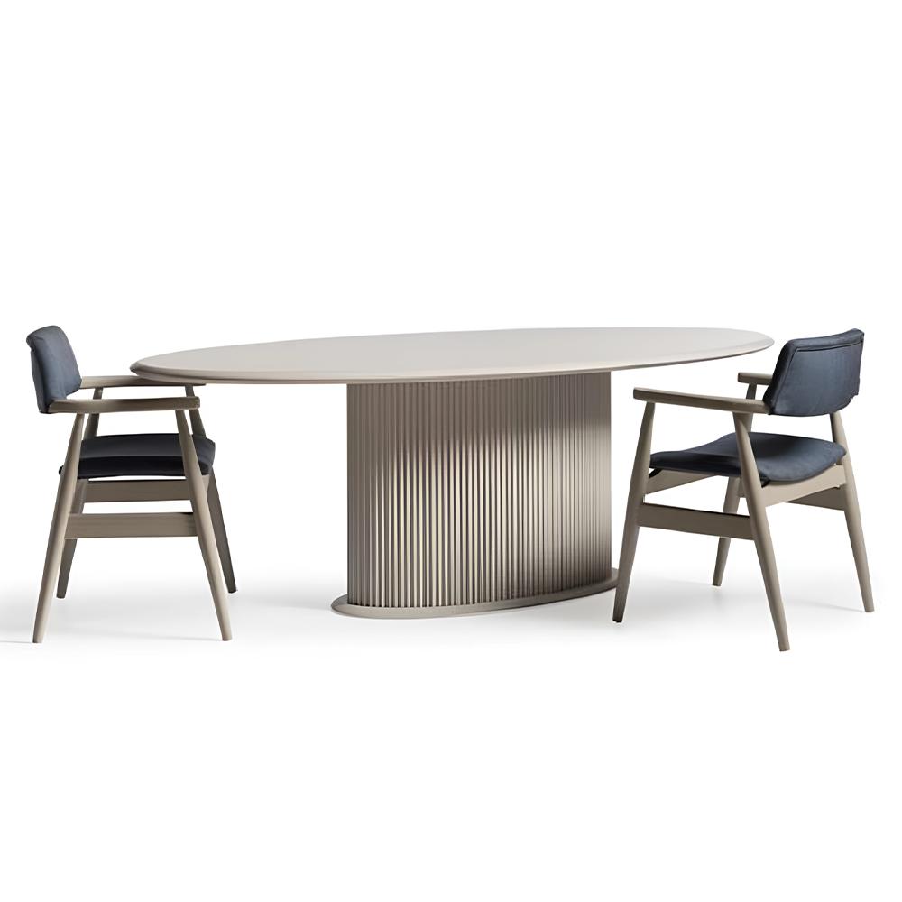 Luxus Essgruppe Komplette Esszimmer Esstisch Stühle 7tlg Beige Essecke