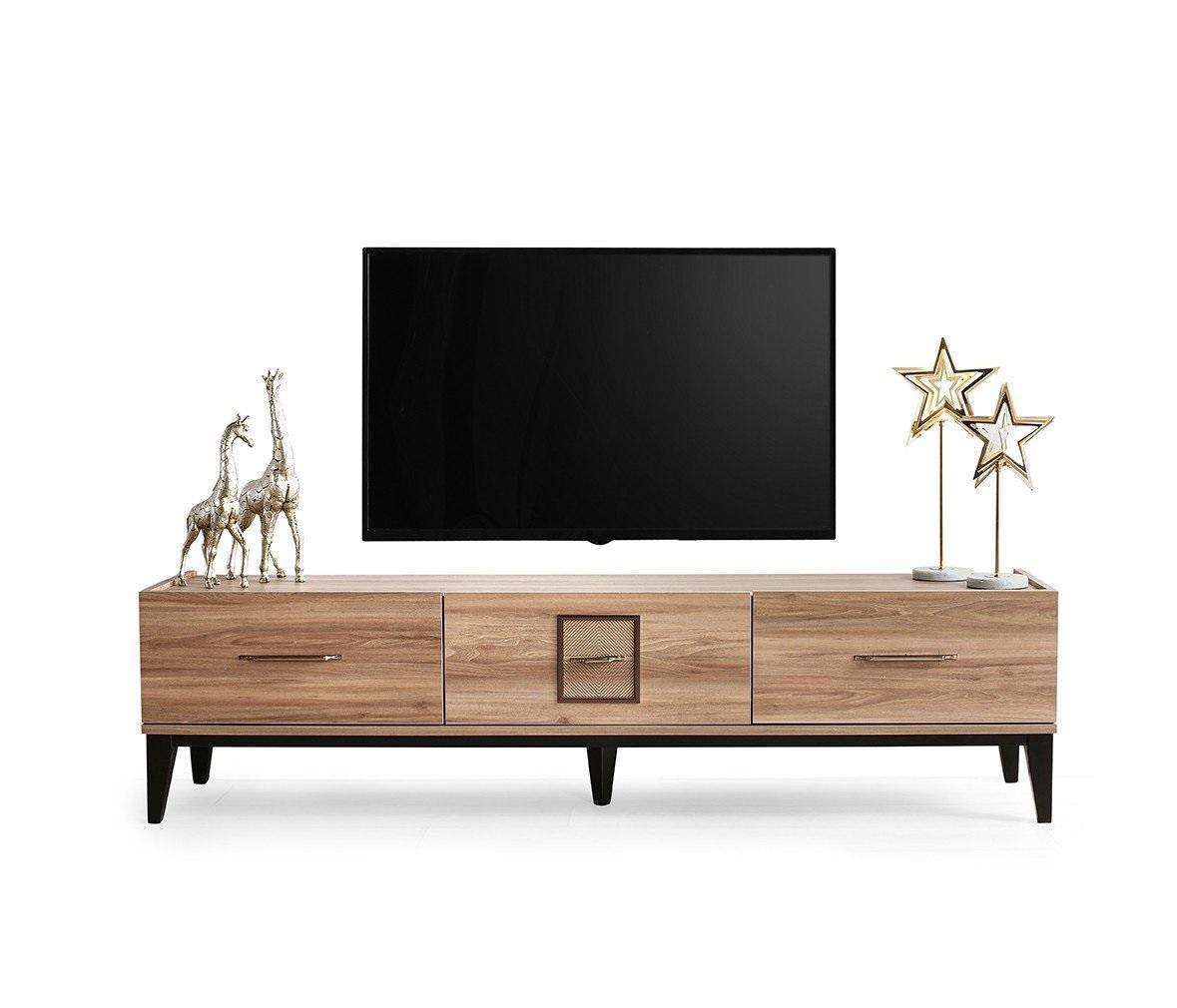Sideboard TV Ständer RTV Lowboard Schrank Holzschrank Holz Tisch Braun