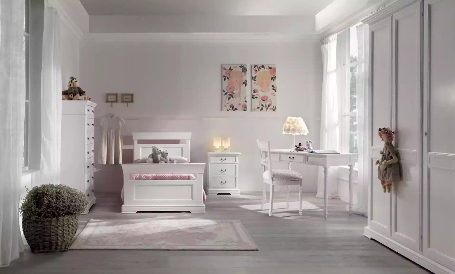 Set Bett Kleiderschrank Schreibtisch 4tlg. Komplett Jugendzimmer Neu