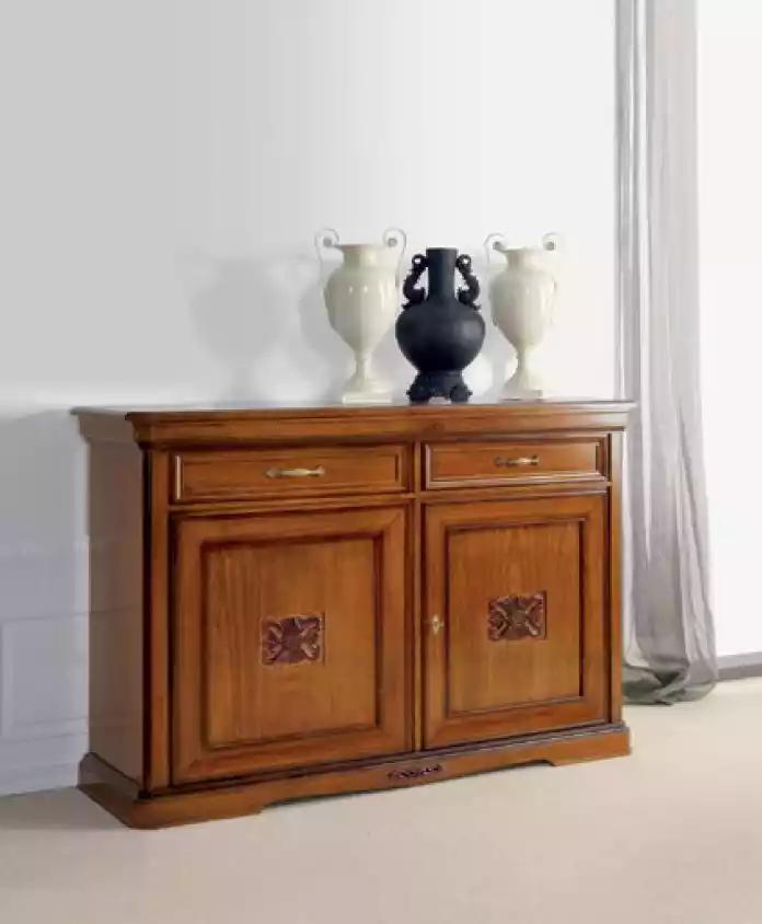 Luxus Sideboard Holz Wohnzimmer Möbel Schrank Braun Kommode Neu