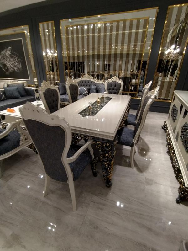 Großartiges Esszimmer Set Stilvoller Esstisch 4 Stühlen Elegant Set