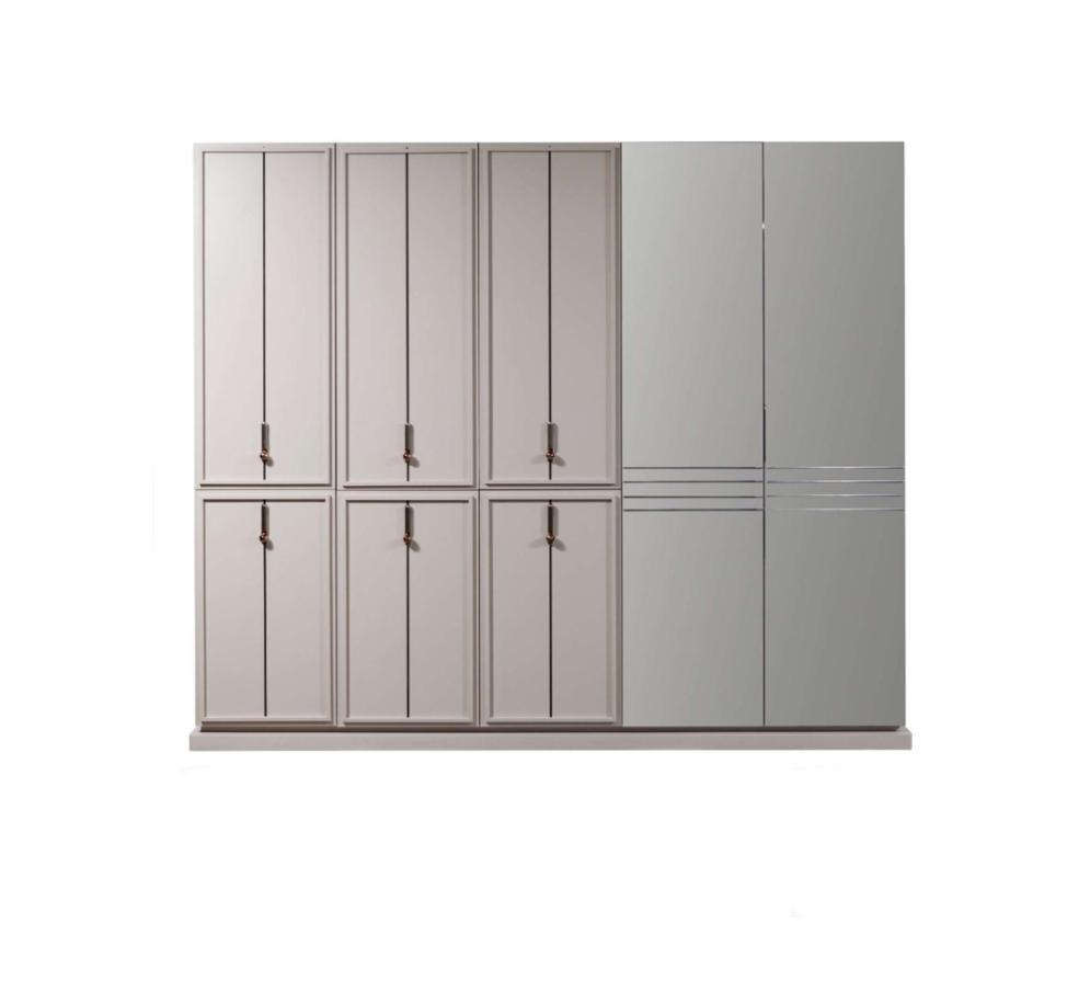 Grauer Schlafzimmer Kleiderschrank Luxus Schränke Holzschrank Möbel Schrank